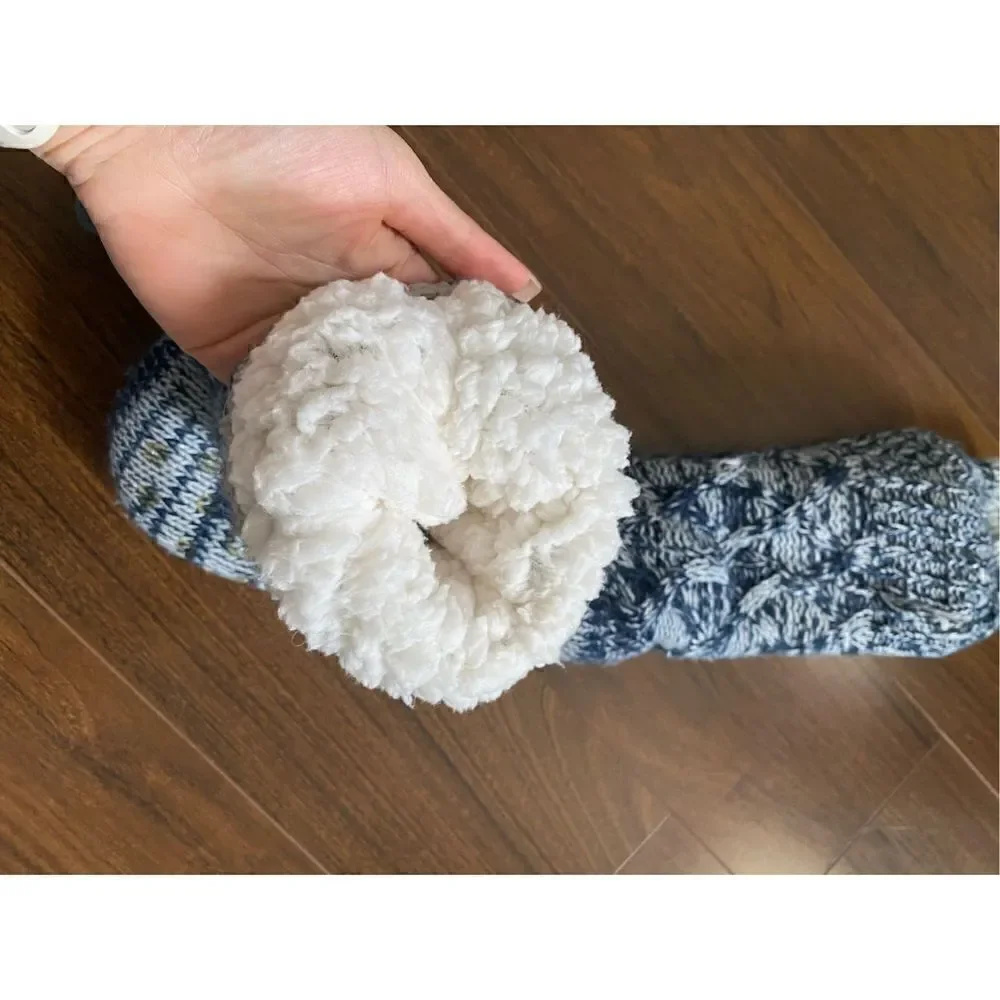 Sherpa knit sock slipper bundle puppy bear